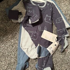 Cloud Island Adorable Animal Print Baby Pajamas